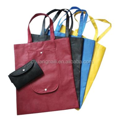 China Wallet Promotional Non Woven Reusable Folding Shopping Bag for sale