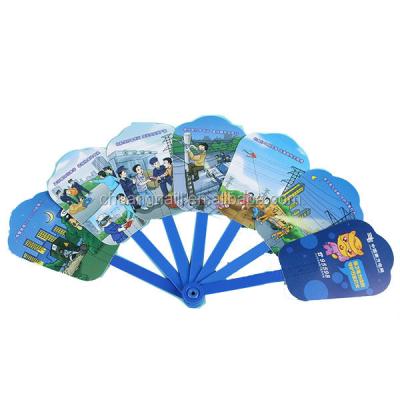 China China Customized Handle Folding Promotional Advertising Fan for sale