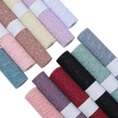 China Wholesale Disposable Jacquard Yarn Flower Wrapping Net South Korea Yarn Net Bouquet Paper Flower Net Wrapping Materials for sale