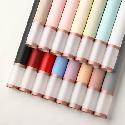 China Fog Waterproof Pink Milanese Bread Bouquet Wrapping Paper Flower Phnom Penh Floral Paper Materials For Florist Materials for sale