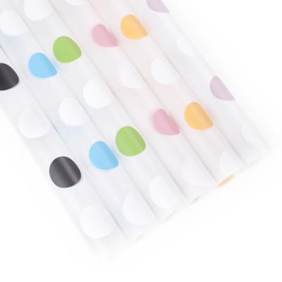 China Waterproof Manufacturers Wholesale Polka Dot Bubble Flower Wrapping Paper Noosa Haze Face Paper Caramel Film Waterproof Wrapping for sale