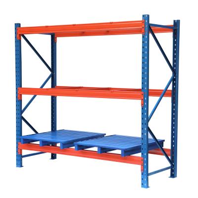 China Corrosion Protection Manufacture Duty Industrial Warehouse1000-3000kg Storage Rack Shelf Steel Racking System For Stacking Racks Shelves for sale