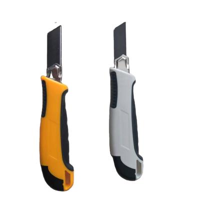 China Hot Selling Durable Large Utility Knife Wallpaper Knife 18mm Cutting Paper Express Box Utility Knife for sale