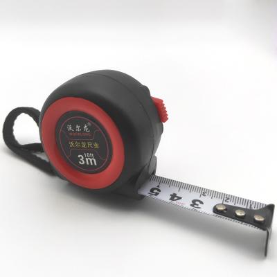 China Customized Measuring Tool Black 3m Tape Measure Durable Excellent Quality Low Price Minimalist for sale