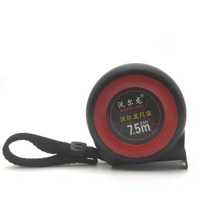 China Factory wholesale durable plastic coated anti-slip multifunctional self-locking steel tape measure for sale