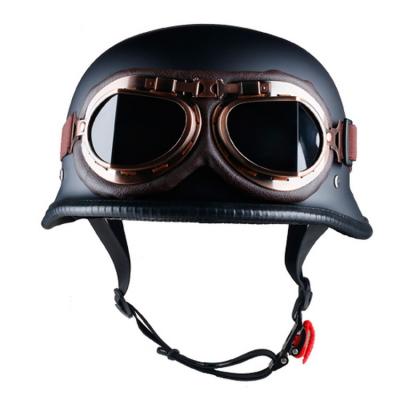 China High quality high safety motor half-face helmet (leather face) hot sale in Europe for sale