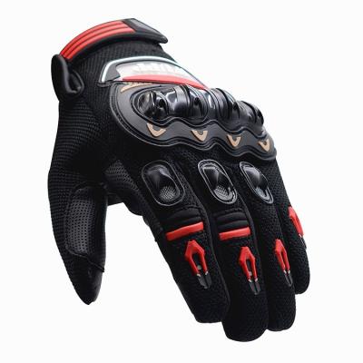 China Outdoor High Quality Cycling Gloves Manufacturer Motorcycle Riding Breathable Summer Full Finger Racing Gloves for sale