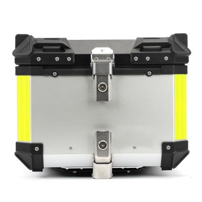 China Waterproof Aluminum Alloy 45L Motorcycle Tail Box Top Side Delivery Quick Lock Offroad Motorcycle Tail Box for sale