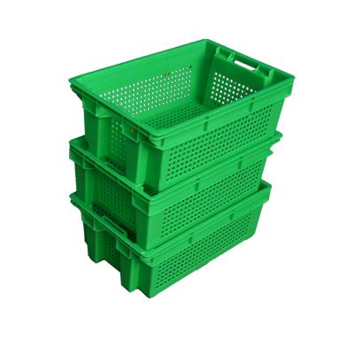 China Vegetable Mesh JIDA Fruit Crates Food Grade Soda And Veg Bread Plastic Crate for sale