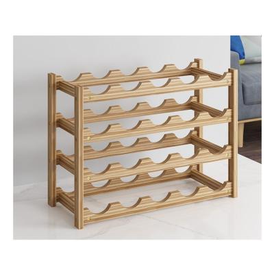 China Viable Modern High Quality Wooden Wine Rack Small Wine Racks China Wooden Wine Rack Display Rack for sale