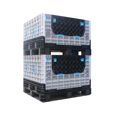 China Large folding plastic pallet box used for fruits and vegetables 1200x1000x760mm for sale