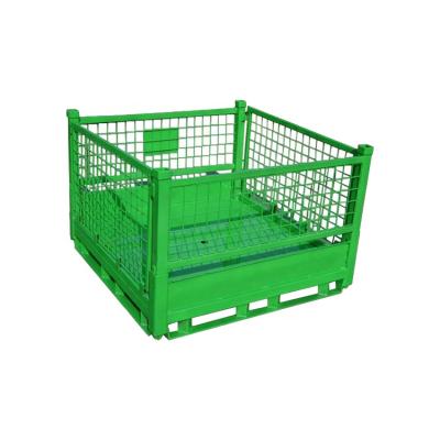 China Double Faced Steel Collapsible Storage Container For Warehouse With CE Approval for sale