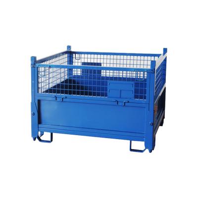 China Intermediate Single Sided Collapsible Steel Transport Bulk Container for sale