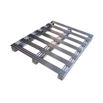 China Hot Sale Metal Warehouse Metal Pallet Galvanized Steel Double Faced Pallet for sale