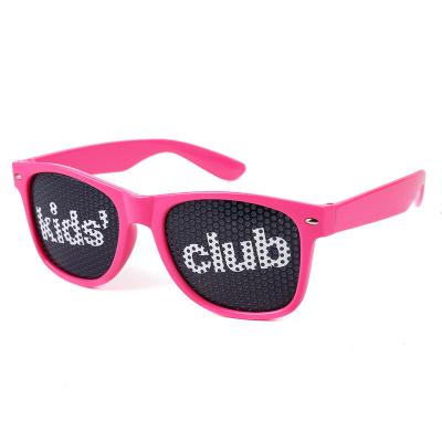 China Square 2022 new foreign trade fashion children's sunglasses pinhole sticker customized logo baby sunglasses factory wholesale for sale