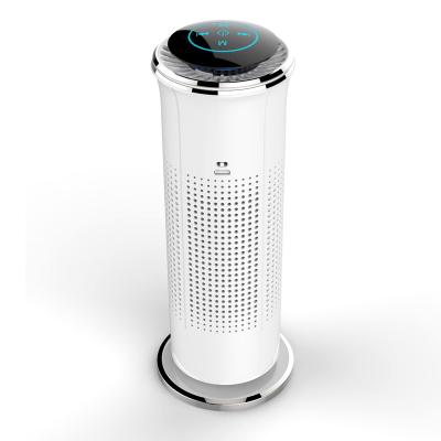 China Portable Bluetooth Speaker Rechargeable Battery Hepa Filter Car Desktop Air Purifier for sale