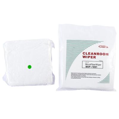 China Sustainable Industrial Cleanroom Wiper Cloth Printer Microfiber Cleanroom Wipers for sale