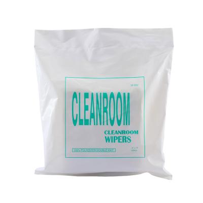 China Polyester 2021 Class 1000 Nonwoven Antistatic 100% Polyester Cleanroom Wipers for sale