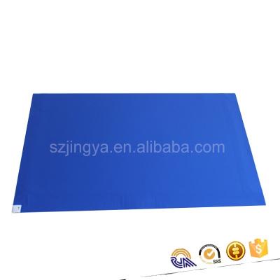 China High Quality Disposable Silicone Blue Door Cleanroom Esd Color Food Industry Use Sticky Mat for sale