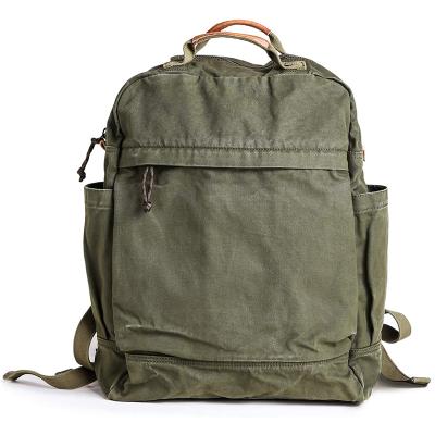 China Custom Anti-theft Canvas Backpack for Men's Daypack Outdoor Travel Bag Vintage Bagpack Women Casual Cloth Rucksack for sale