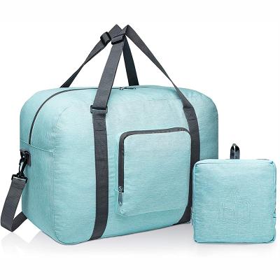 China Wholesale Waterproof Foldable Nylon Luggage Bags Waterproof Traveling Sports Gym Bag Duffel Bag for sale