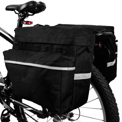 China Durable Custom Bike Bag With Adjustable Hooks Bike Panniers Carrying Thoughtful Handle Balance Tote Storage Bag for sale