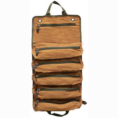 China Custom Multi-function Roll Up Tool Organizer Bag Canvas Storage Hang Tool Kit for Electrician Pouch Wrench Screwdriver Case Camping Travel for sale