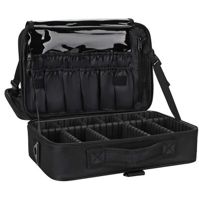 China Wholesale Large Capacity Makeup Bag Cosmetic Case Makeup Brush Travel Holder Portable Organizer and Storage for sale