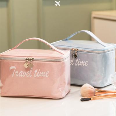 China Waterproof 2021 High Quality PVC Zipper Make Up Cosmetic Bag Makeup Brush Bag Waterproof Zipper PVC Cosmetic Bag for sale