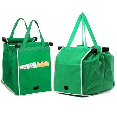 China Large Capacity Supermarket Shopping Bag Tote Thicken Cart Bags Large Foldable Trolley Shopping Bag Eco-Friendly Capacity Handbags for sale