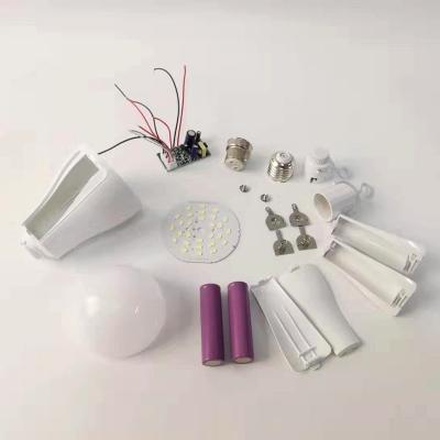 China 15W AC DC Full Set Residential Emergency Led Rechargeable Bulb PCB Housing Driver for sale