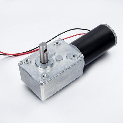 China 4058-31ZY Totally Enclosed 58mm High Torque And Power Rohs 12v 24v Material DC Worm Brush Gear Motor For Robots for sale