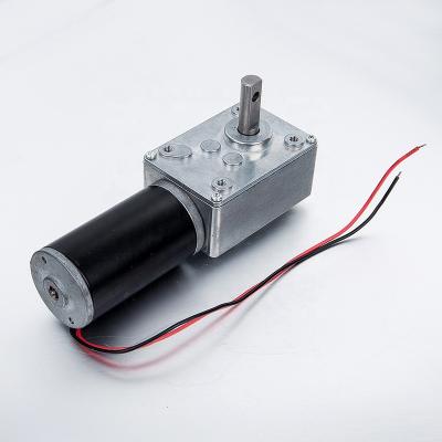 China Totally Enclosed High Efficiency 12v 24v 31TY Permanent Magnet With 58mm Micro Worm DC Gear Motor for sale