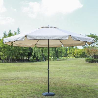 China Modern Outdoor Umbrellas Large Size Garden 4M Big Outdoor Round Sun Beach Operated Parasol Crank Umbrellas for sale