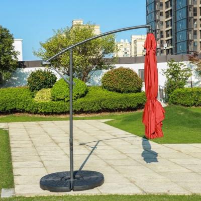 China 2021 Modern Strong Outdoor Wind Resistance Iron Hanging Umbrella Sombrilla for sale