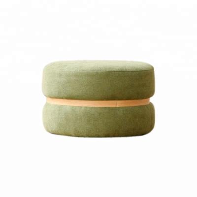 China Home Furniture Small Colorful Velvet Macarons Foot Ottoman Stool for sale