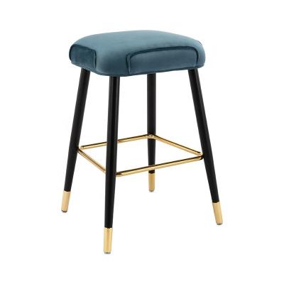 China Contemporary Modern cheap wholesale Dining Room Furniture Metal frame multi color Blue Dining Chair for sale