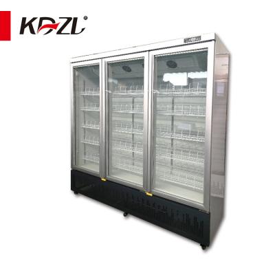 China Single-temperature Upright Beverage Cooler Supermarket Display Fridge Drinks Display Fridge for sale