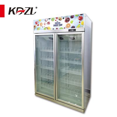 China New Design Upright Single-temperature Display Refrigerator Beer Refrigerating Cabinet Freezer for sale