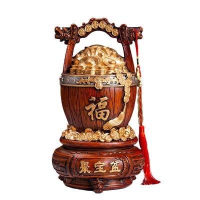 China China's high-end creative meaning of life the first gold fortune crafts decoration business men's office decorations gifts bucket for sale