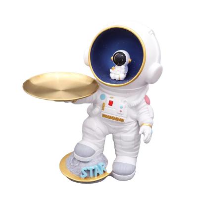 China 2022 Creative China diode lamp decoration astronaut large capacity piggy bank tray living room TV cabinet candy dish decoration for sale