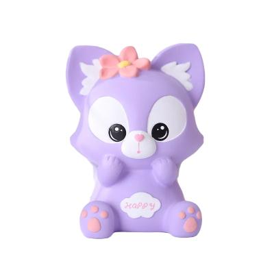 China Lovely Coin Saving Bank Angel Wings Fox Large Capacity Piggy Bank For Table Top Decoration Gifts For Kids Birthday Gifts Wholesale for sale