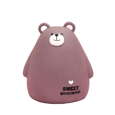 China Save Money Bank Kids Gifts Resin Children Boys Primary School Wholesale Cartoon Craft Handsome and Handsome Girls Gifts Creative Net Red Bear Piggy Bank for sale