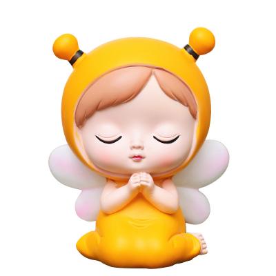 China Angel creative cute girl home decoration table home ornaments invent piggy bank children's gifts for sale