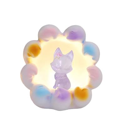 China World new style fox star light country tide fox night light girls valentine's day gift nine-tailed fairy decoration antique for sale