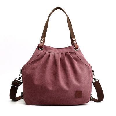 China Canvas Tote Bag Supplier Women Shopping Bags Large Capacity Shoulder Lady Shoulder Bag for sale