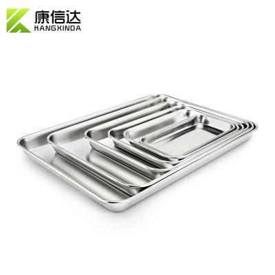 China Reusable Medical Stainless Steel SUS304 Surgical Instrument Tray For Hospital Clinic for sale