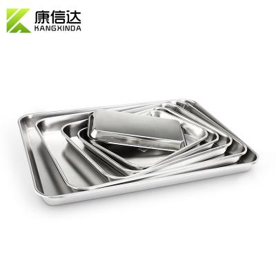 China Reusable Reusable Hospital Plate SUS304 Stainless Steel Surgical Medical Dental Tray for sale