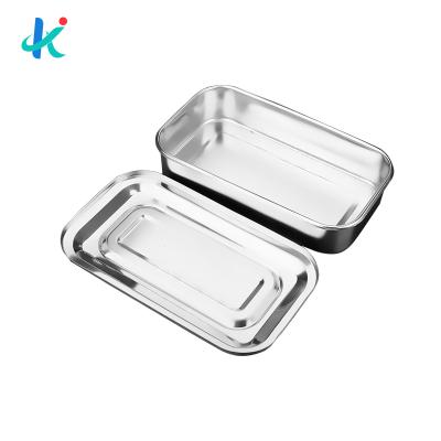 China Traditional Manufacturers Supply Stainless Steel Medical Organizer Tray Sterilization Box Instrument Tray Lid for sale