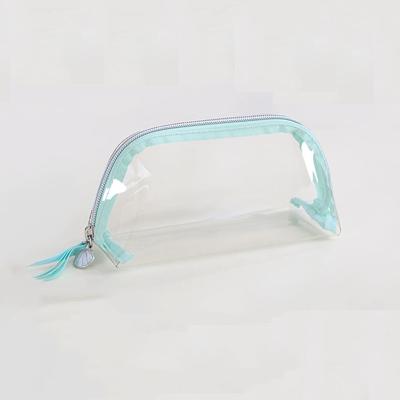 China Promotional Clear Transparent Fashion PVC Bag Travel Toiletry Cosmetic Bag Make Up Cosmetic Bag for sale